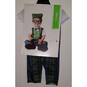 NEW Grandpa Halloween Costume Baby Boy 6-12 Months Jumpsuit Hat With Glasses